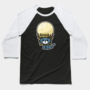 Ice Cream Cat Baseball T-Shirt